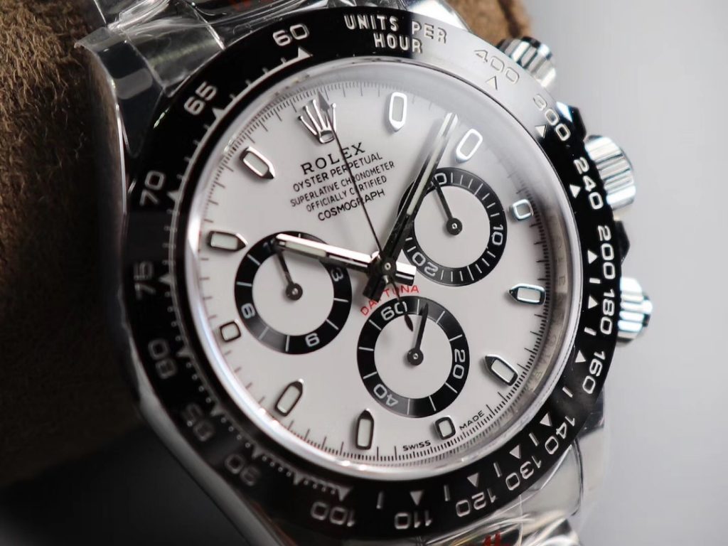 rolex replica daytona 116500ln ceramica bianco 4130 clone movement 3